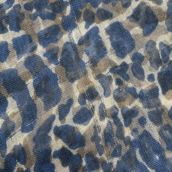 Authentic LOUIS VUITTON Etoile Lizard Stole M74962 Navy #36635512 - Picture 3 of 12